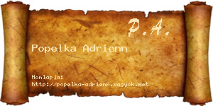 Popelka Adrienn névjegykártya